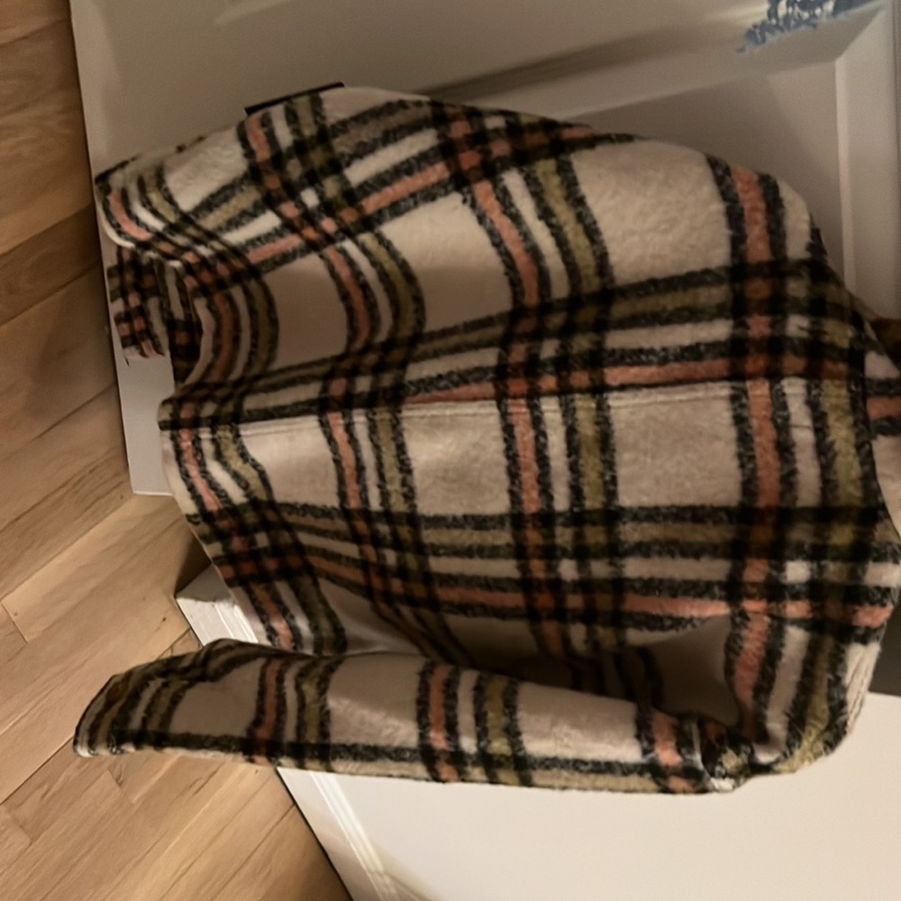 Plaid winter coat